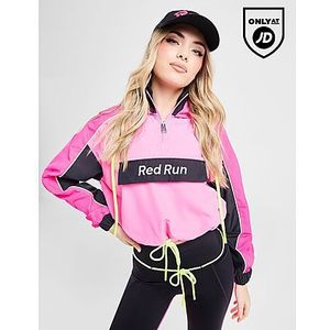 Red Run Activewear Twin Flame Cropped Windbreaker - Pink- Dames, Pink
