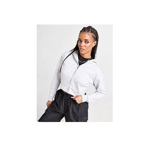 Gym King 365 Full Zip Crop Hoodie - Grey- Dames, Grey