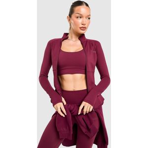 DAILYSZN Full Zip Fit Top - Rood- Dames, Rood