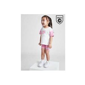 Nike Girls' Colour Block T-Shirt/Shorts Set Infant - Pink, Pink