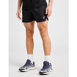 ASICS FujiTrail All Over Print Shorts - Black- Heren, Black