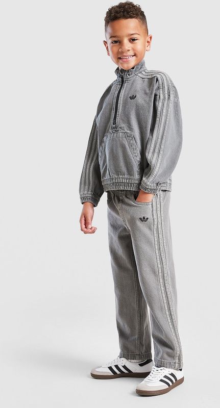 adidas - Denim Crew Set - Trainingspakken - Grijs