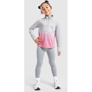 Under Armour Girls' Fade 1/4 Zip Top/Leggings Set Children - Grijs, Grijs