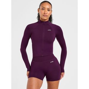 AYBL Adapt Seamless Full Zip Top - Paars- Dames, Paars