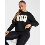Ugg - Fuzzy Logo Crew Sweatshirt - Zwart - Katoen - Relaxte Pasvorm