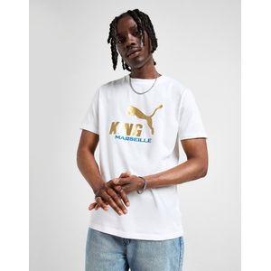 PUMA - Olympique Marseille King T-Shirt - Wit - Heren