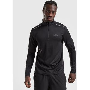 Trailberg Focus 1/4 Zip Top - Zwart- Heren, Zwart