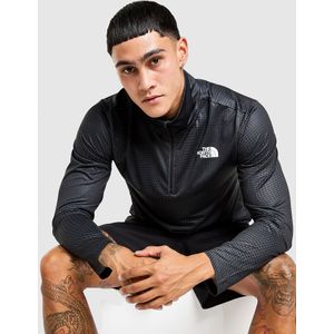 The North Face 24/7 1/4 Zip Grid Top - Zwart- Heren, Zwart
