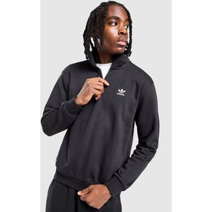 adidas Originals Trefoil Essentials 1/4 Zip Sweatshirt - Zwart- Heren, Zwart