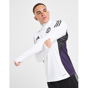 adidas - Manchester United Trainingstrui 1/4-Zip 2025-2026 - Wit Zwart Paars