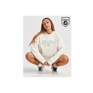 adidas Originals Sport Club Crew Sweatshirt - White- Dames, White