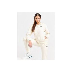 Emporio Armani EA7 Essential Full Zip Hooded Tracksuit - White- Dames, White