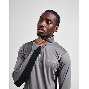 Columbia Three Pitch 1/2 Zip Top - Grey- Heren, Grey