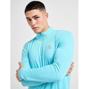 MONTIREX Peak Gridded 1/4 Zip Top - Blauw- Heren, Blauw