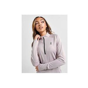 On Running Climate 1/2 Zip Top - Grey- Dames, Grey