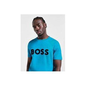 BOSS Logo T-Shirt - Blue- Heren, Blue