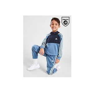 adidas Badge of Sport Poly Overhead Tracksuit Children - Blue, Blue