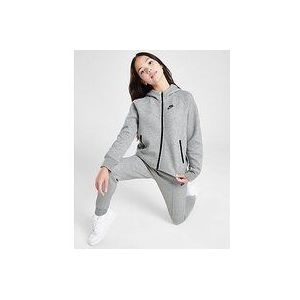 Nike Hoodie met rits over de hele lengte voor meisjes Sportswear Tech Fleece - Dark Grey Heather/Black/Black- Dames, Dark Grey Heather/Black/Black