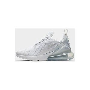 Nike Nike Air Max 270 Older Kids' Shoe - White/Metallic Silver/White, White/Metallic Silver/White
