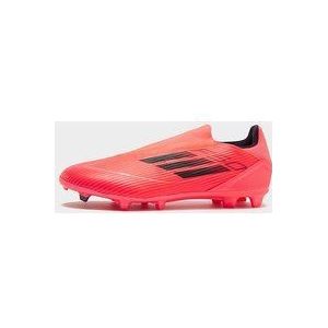 adidas F50 League Laceless FG - Turbo / Aurora Black / Platinum Metallic- Heren, Turbo / Aurora Black / Platinum Metallic