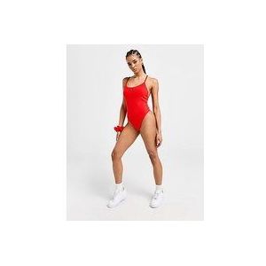 Calvin Klein Swim Monogram Rib Swimsuit - Red- Dames, Red