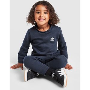 adidas Originals Trefoil Essential Crew Tracksuit Infant - Blauw - Kind, Blauw