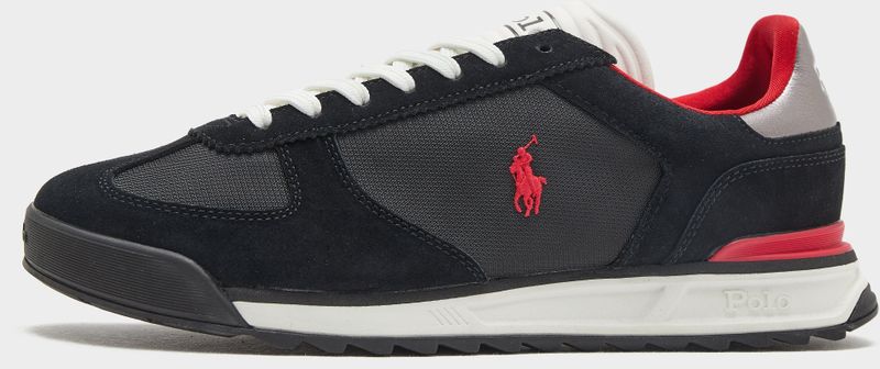 Polo Ralph Lauren - Varick - Suède Oxford Sportschoenen - Zwart - Plat - Veters - Casual