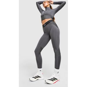 adidas - Hyperglam Rib - Leggings - Hoge Taille - Zwart - CLIMACOOL
