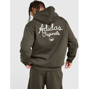 adidas Originals Chain Stitch Full Zip Hoodie - Groen- Heren, Groen