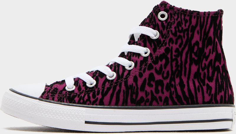 Converse - Chuck Taylor All Star High Animal Print - Kindersneakers - Roze
