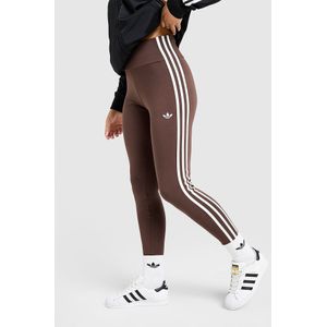 adidas Originals 3-Stripes High Waist Leggings - Bruin- Dames, Bruin