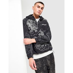 Ed Hardy Dragon Shell Jacket - Zwart- Heren, Zwart