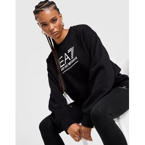 EA7 Emporio Armani - Visibility Logo Crew Sweatshirt - Zwart - Dames