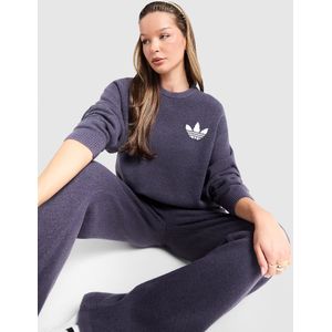 adidas Originals Trefoil Knit Crew Sweatshirt - Grijs- Dames, Grijs