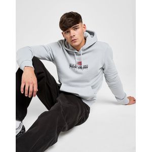 Napapijri Bory Logo Hoodie - Grijs- Heren, Grijs