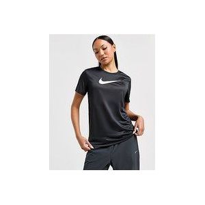 Nike Training Essential Swoosh T-Shirt - Black- Dames, Black