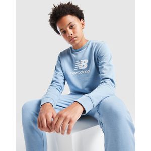 New Balance Stack Logo Crew Tracksuit Junior - Blauw - Kind, Blauw