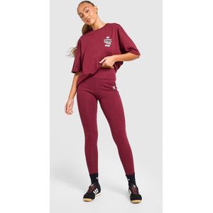 adidas Originals - Ribbed Leggings - Rood - Dames