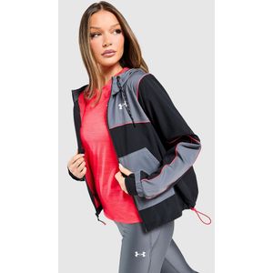 Under Armour Woven Colour Block Jacket - Grijs- Dames, Grijs