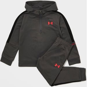 Under Armour Poly Colour Block 1/4 Zip Tracksuit Children - Zwart, Zwart