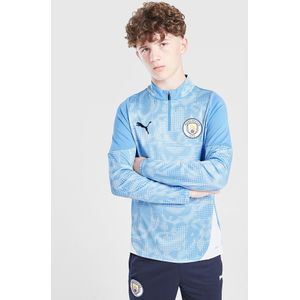 PUMA Manchester City FC 1/4 Zip Training Top Junior - Blauw, Blauw