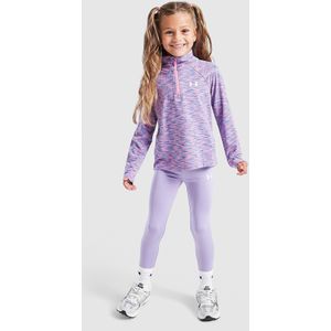 Under Armour Girls' Twist 1/4 Zip Top/Leggings Set Children - Paars, Paars