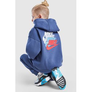 Nike Repeat Swoosh Overhead Hoodie Tracksuit Children - Blauw - Kind, Blauw