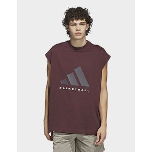 adidas adidas Basketball Mouwloos Shirt (Uniseks) - Bordeaux- Dames, Bordeaux