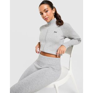 JUICY COUTURE Knit Full Zip Track Top - Grijs- Dames, Grijs
