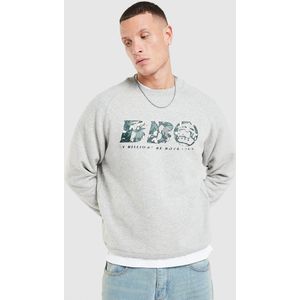 Billionaire Boys Club Camo Crew Sweatshirt - Grijs- Heren, Grijs