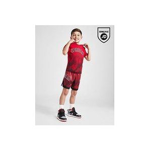 Jordan Mesh Fade T-Shirt/Shorts Children - Red, Red