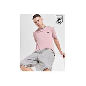 Fred Perry Twin Tipped Ringer T-Shirt - Pink- Heren, Pink