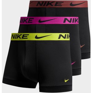 Nike 3-Pack Microfibre Trunks - Zwart- Heren, Zwart
