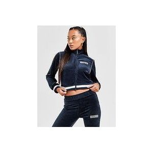 Hoodrich Velour Full Zip Hoodie - Black- Dames, Black